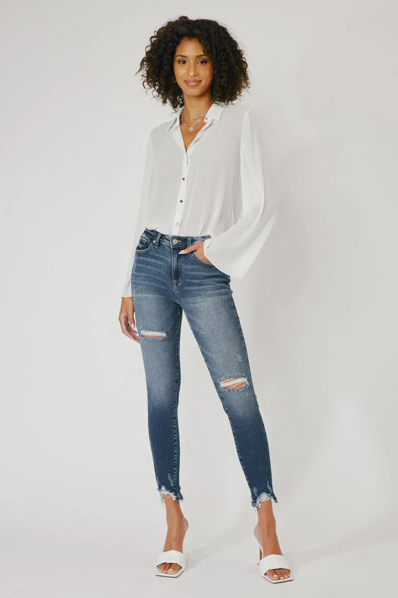 Declan High Rise Ankle Skinny Jeans