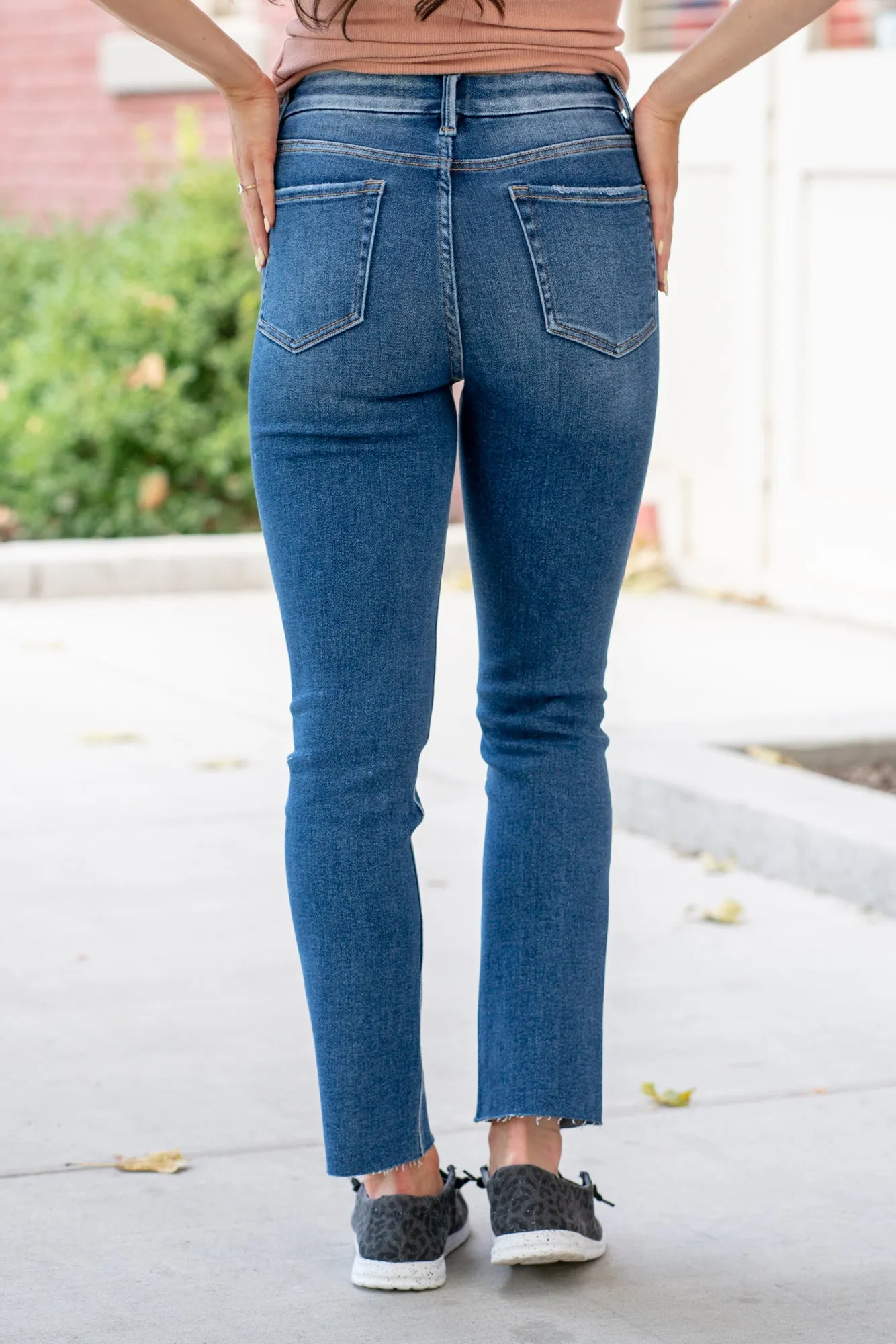 Delicate High Rise Slim Straight Regular & Plus Sizes