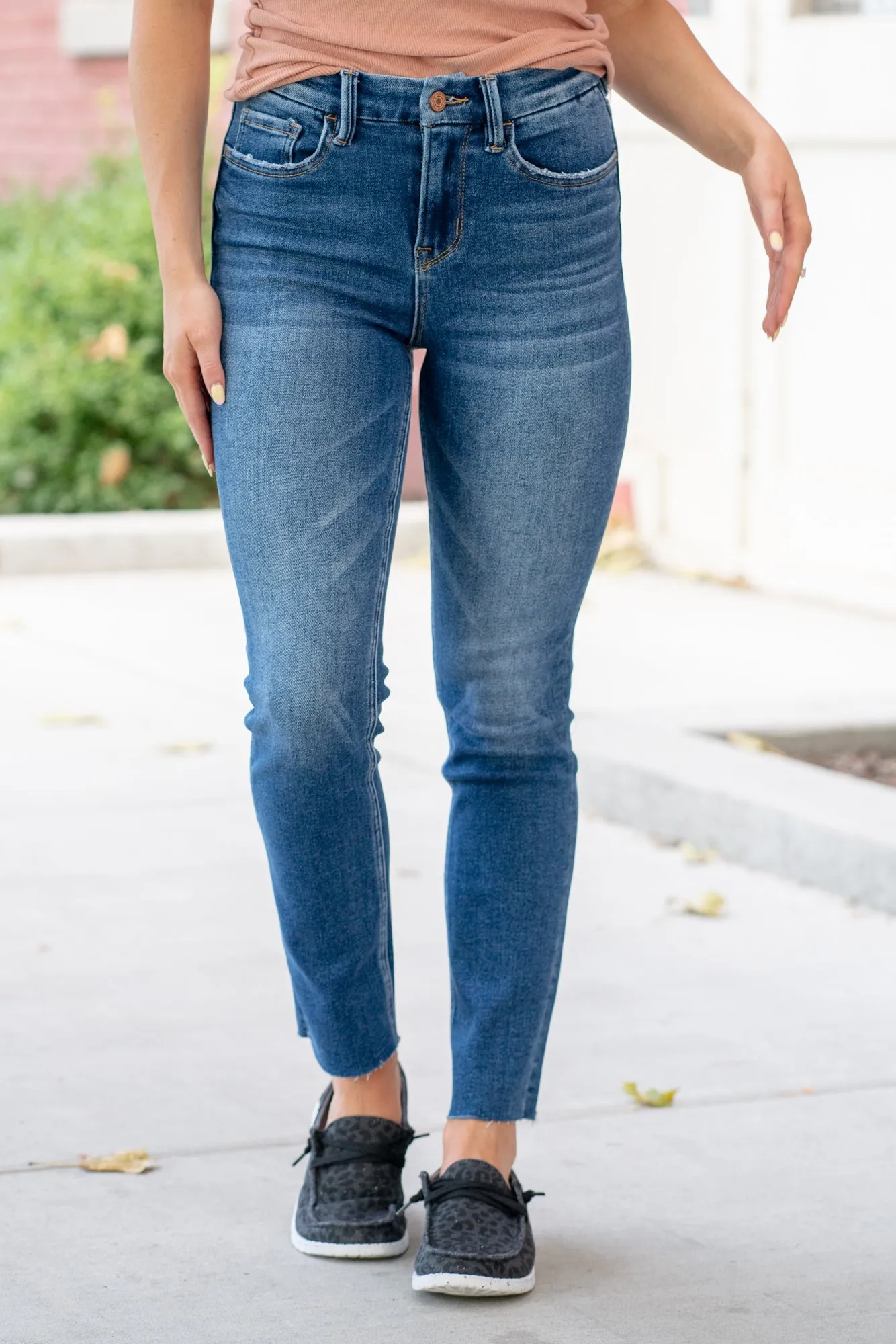 Delicate High Rise Slim Straight Regular & Plus Sizes