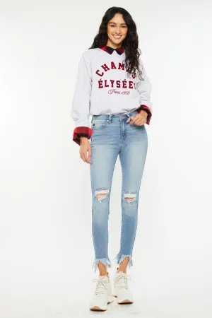 Delilah High Rise Ankle Skinny Jeans