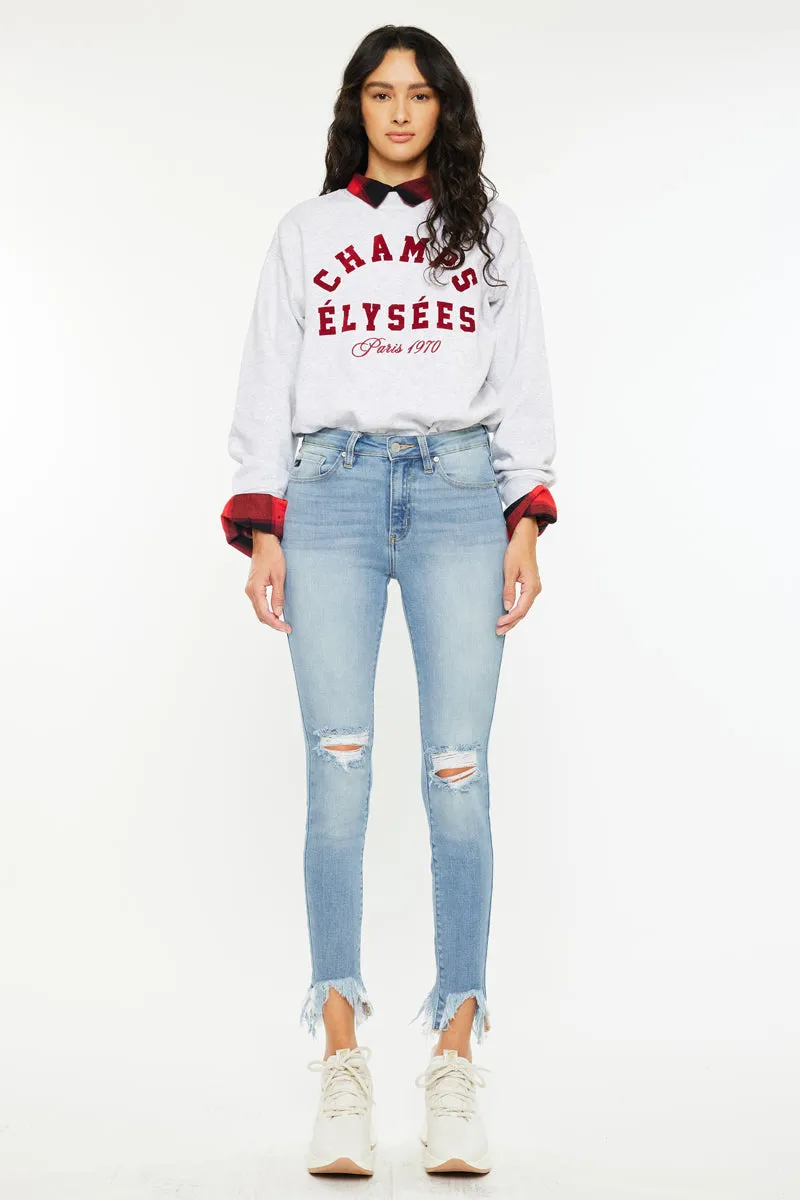 Delilah High Rise Ankle Skinny Jeans