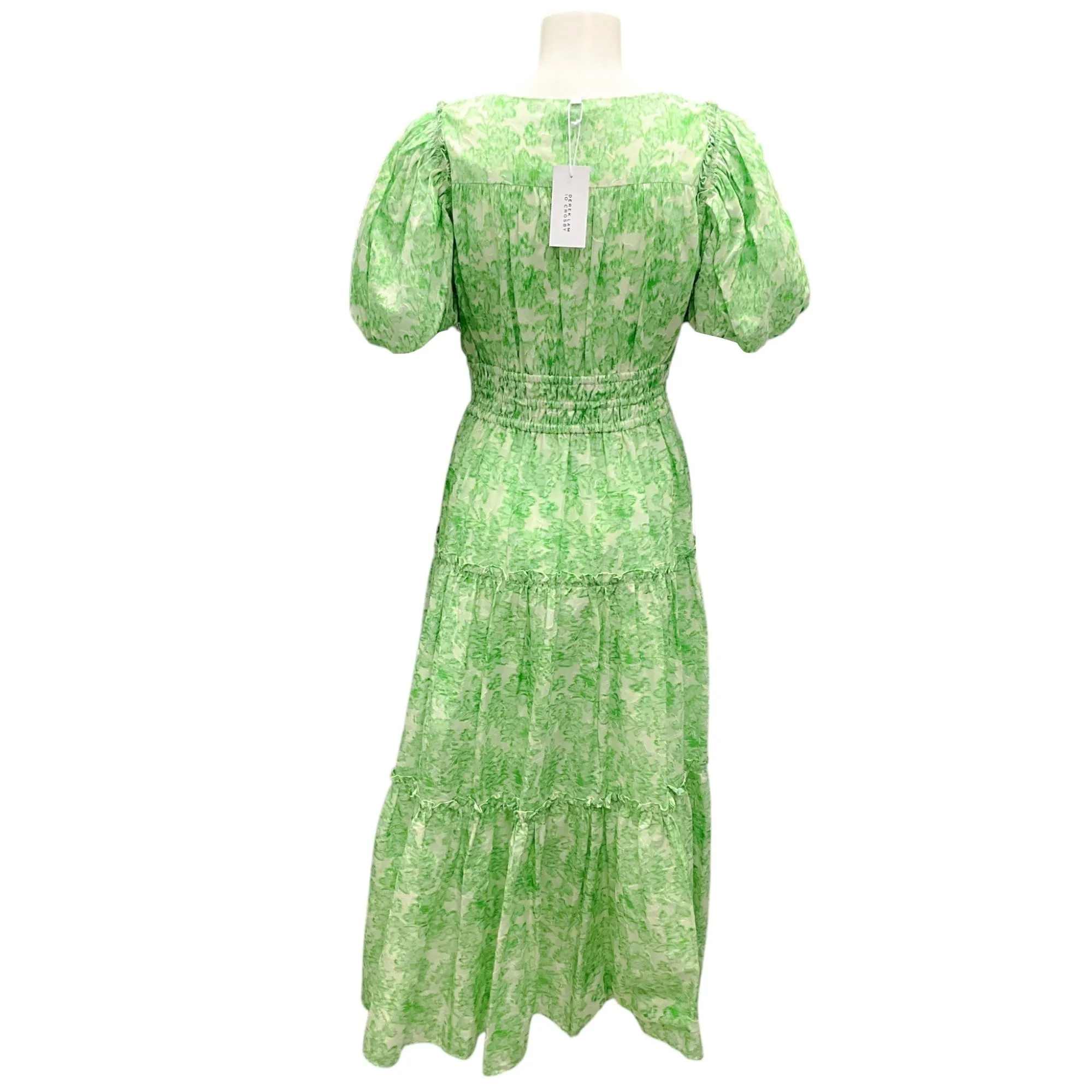 Derek Lam 10 Crosby Green Philippa Puff Sleeve Maxi Dress