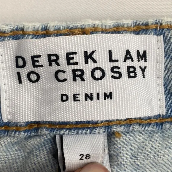 DEREK LAM 10 Crosby - Sofia Relaxed Straight Leg Jeans Size 28