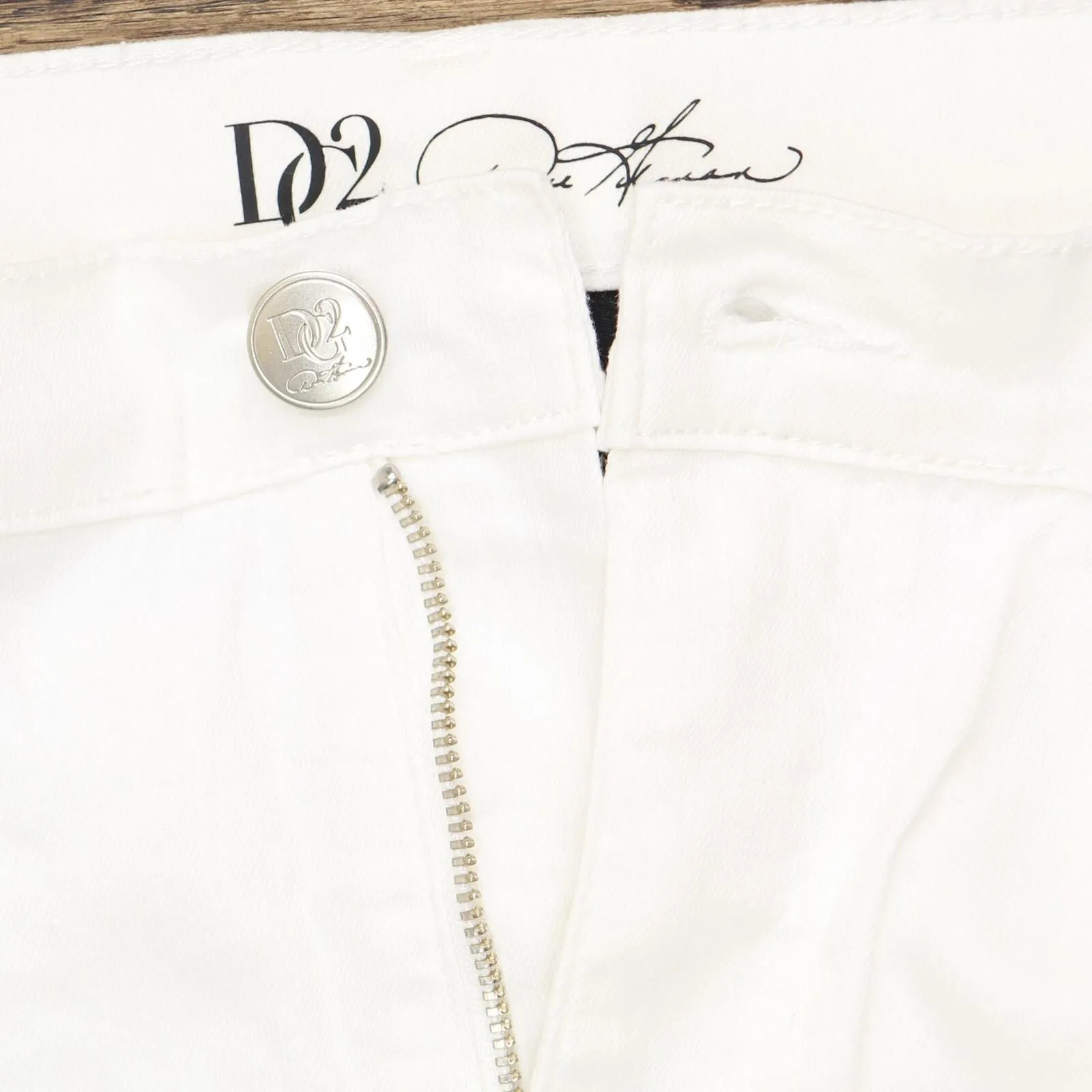 DG2 Womens Classic Stretch Skinny Jean 686743 Ivory White 16