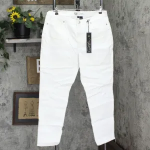 DG2 Womens Classic Stretch Skinny Jean 686743 Ivory White 16