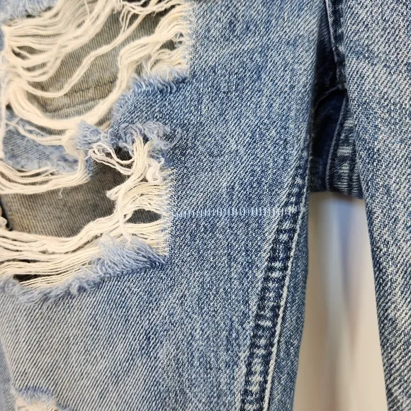 Diesel Rizzo Destroyed Slim Straight Jeans Low Waist Ripped Slouchy 23