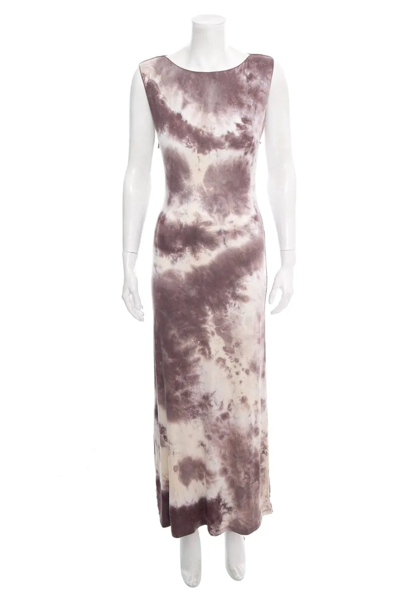 DISSH Mauve Tie Dye Maxi Dress SZ L NWT