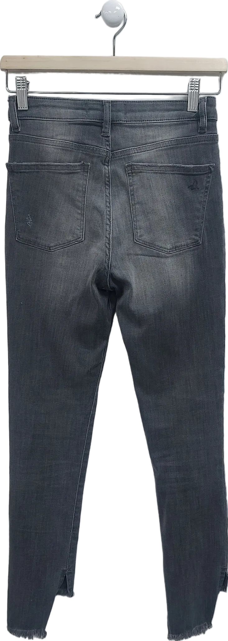 DL1961 Grey Chrissy Trimtone Skinny Jeans W24