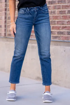 Dolores Mid Rise Slim Straight