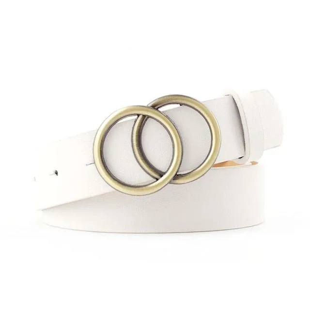 Double Circle Buckle Belt