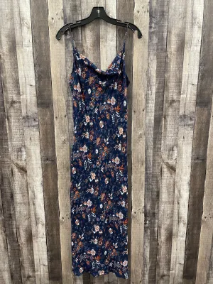 Dress Casual Maxi By Loft In Navy, Size: L