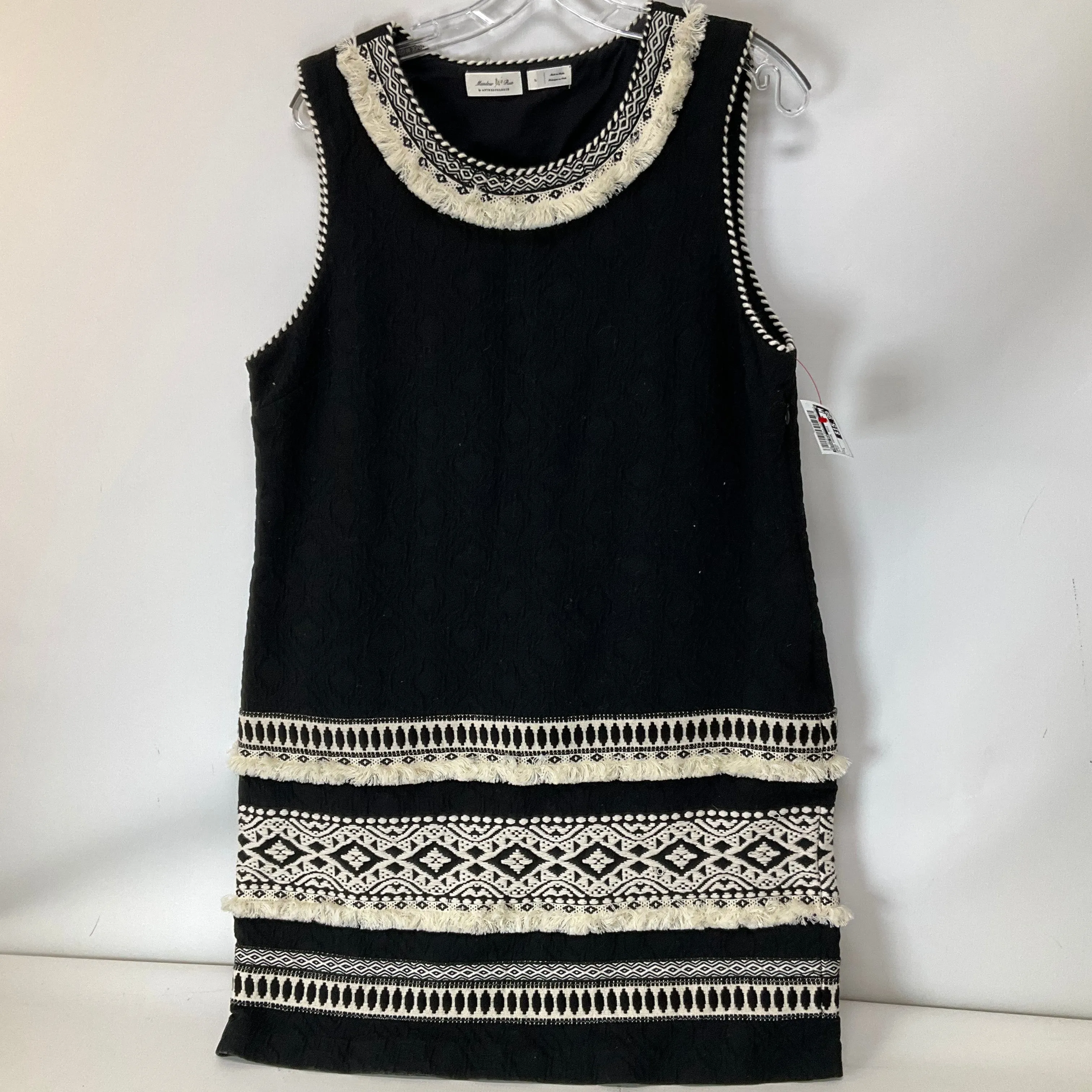 Dress Casual Midi By Meadow Rue In Black, Size: L