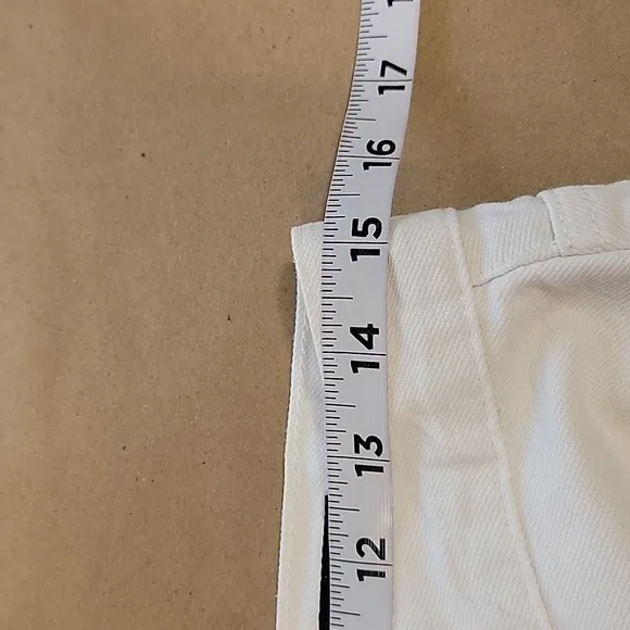 Edwin Size 30 Eggshell White Kali Ankle Vintage Straight Leg Jeans
