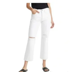 Edwin Size 30 Eggshell White Kali Ankle Vintage Straight Leg Jeans