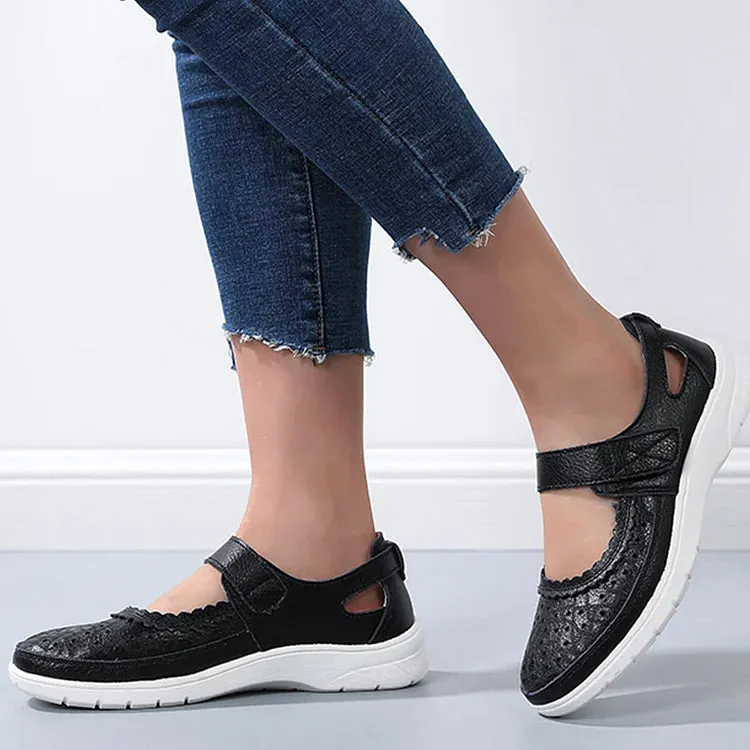 Elisa® | White Leather Orthopedic Comfort Loafers For Women