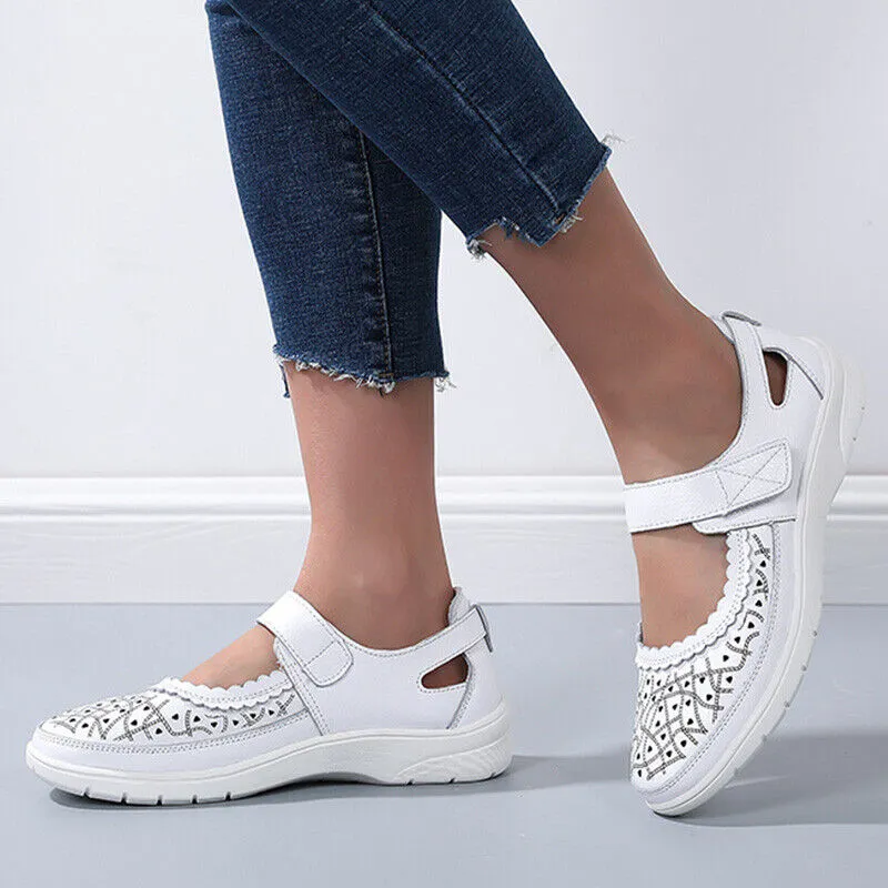 Elisa® | White Leather Orthopedic Comfort Loafers For Women