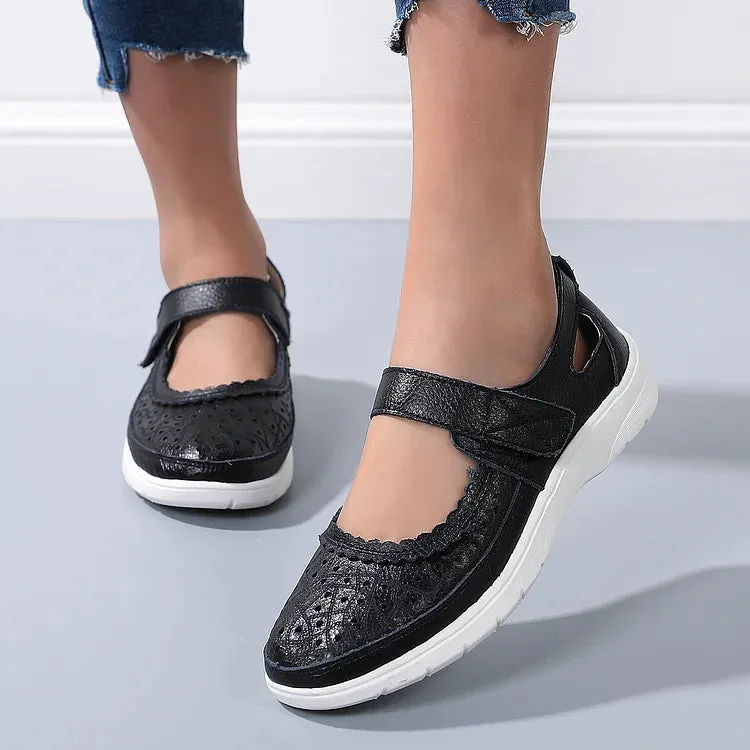 Elisa® | White Leather Orthopedic Comfort Loafers For Women