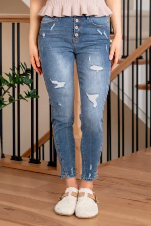 Ellington Button Fly High Rise Skinny