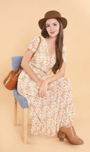 ERIS Floral Midi Dress (Daffodil)