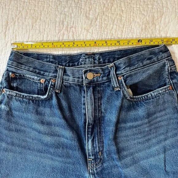 Etica Ethically Made Ripped Slim Straight Jeans 30