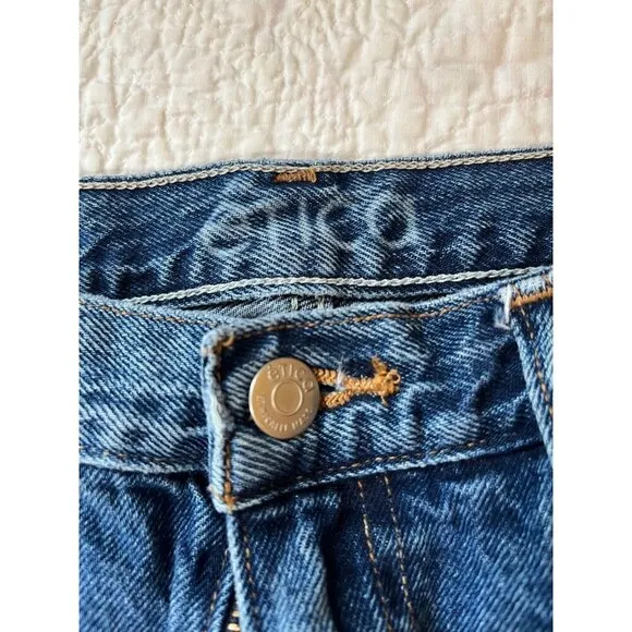 Etica Ethically Made Ripped Slim Straight Jeans 30