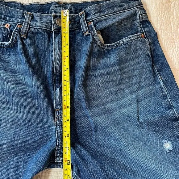 Etica Ethically Made Ripped Slim Straight Jeans 30