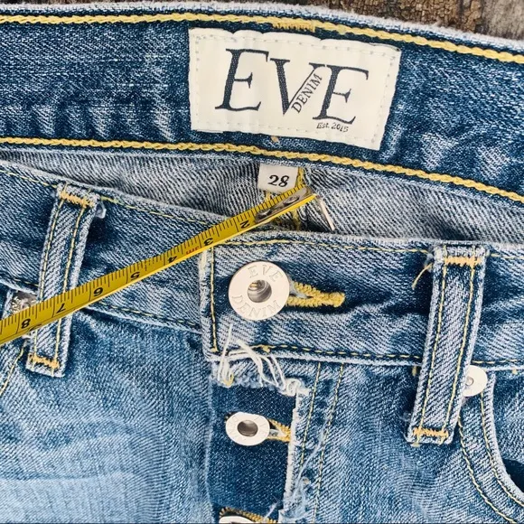 EVE DENIM Silver Bullet Embossed Distressed