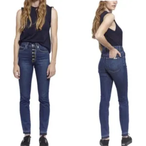EVE DENIM Silver Bullet Embossed Distressed