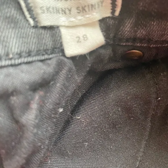 Fade Black Madewell Hi Riser Skinny Jeans. Sz 28.
