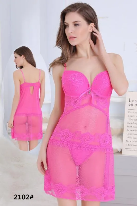 Fasense Short Romantic  Nighty For Women - 2102