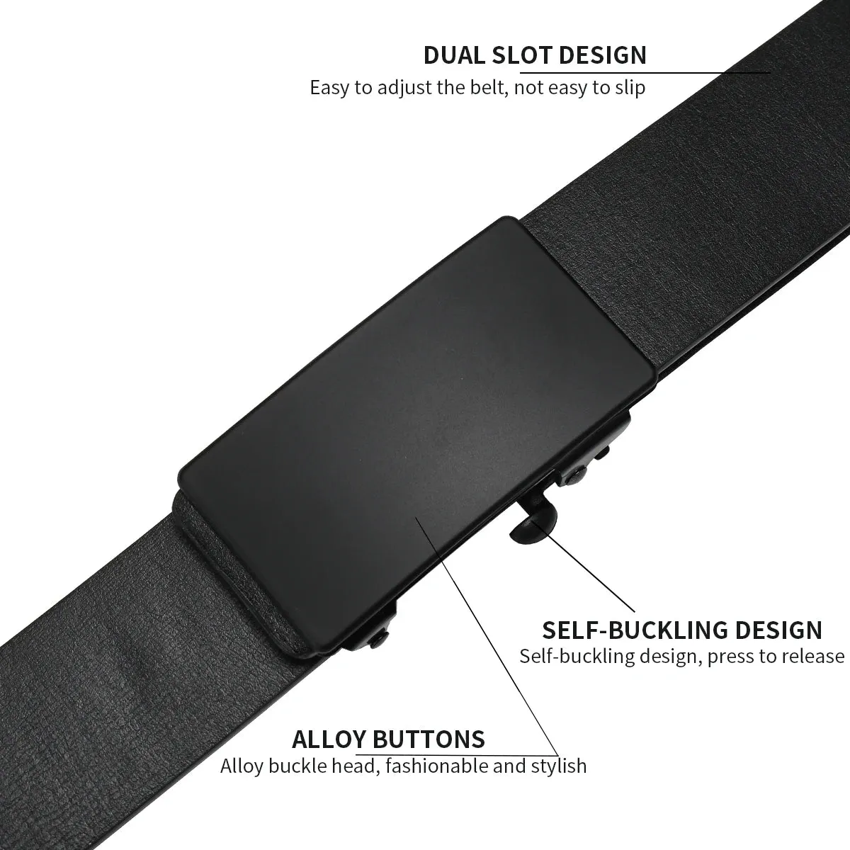 Fashion Men's Belt - Quality Automatic Buckle