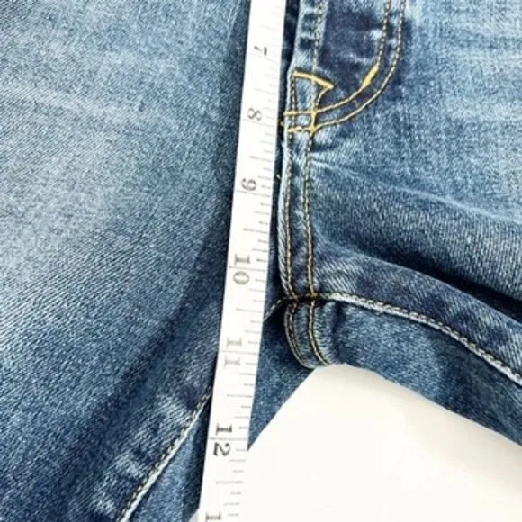 Fidelity Denim Pixie Cut Button-Fly Ankle Jeans in Oasis Wash. Women's Size 27