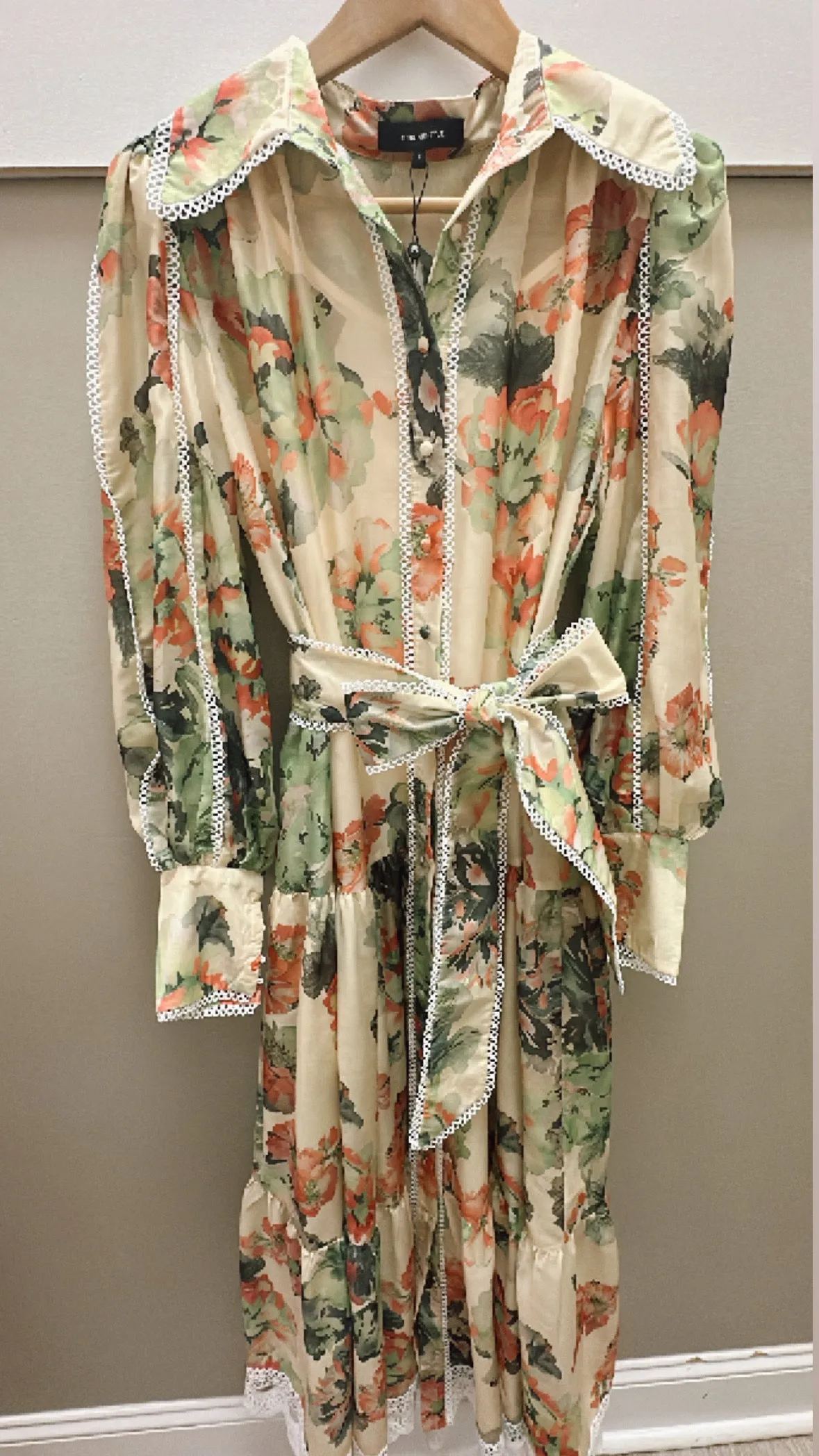 Floral Maxi w/ Sash Maxi