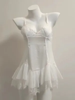 Flounce Lace-Trim Slip