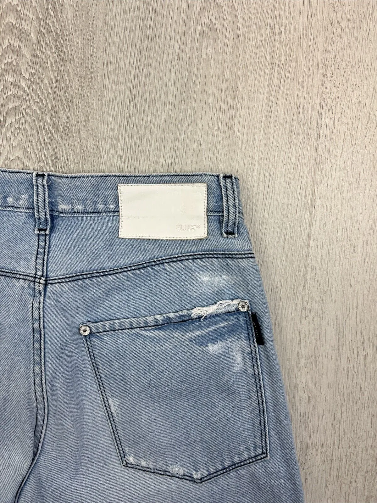 Flux Melbourne Mens Blue Denim Skinny Leg Jeans Size 30