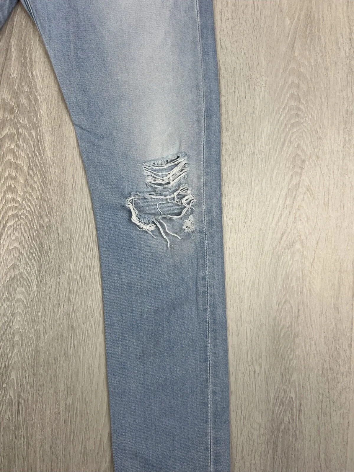 Flux Melbourne Mens Blue Denim Skinny Leg Jeans Size 30