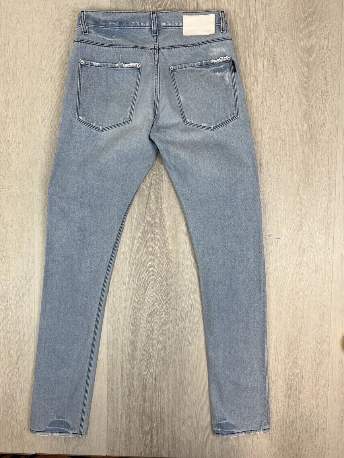 Flux Melbourne Mens Blue Denim Skinny Leg Jeans Size 30