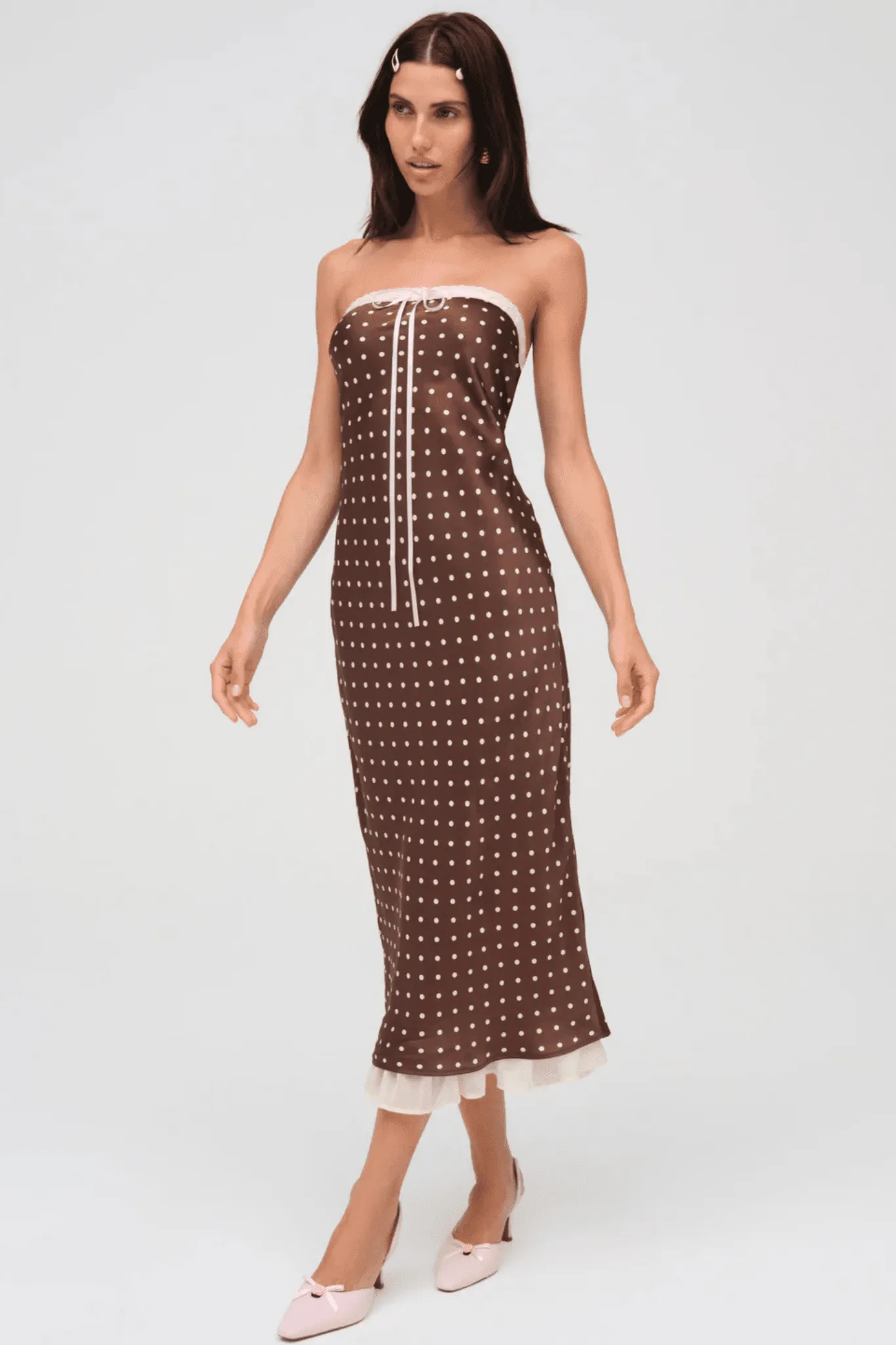 FOR LOVE & LEMONS | Daisy Mae Midi Dress - Chocolate