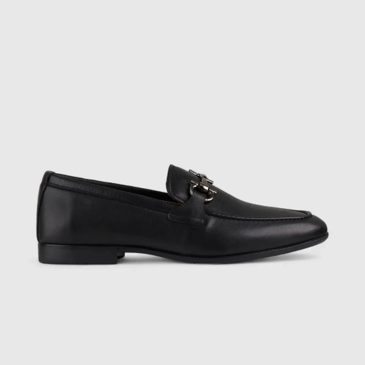 Formales Leather Loafers Black DF2021-C3