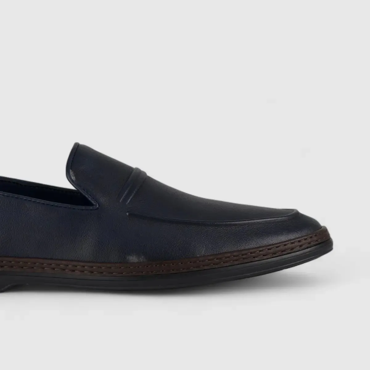 Formales Leather Loafers Navy 2173A-6