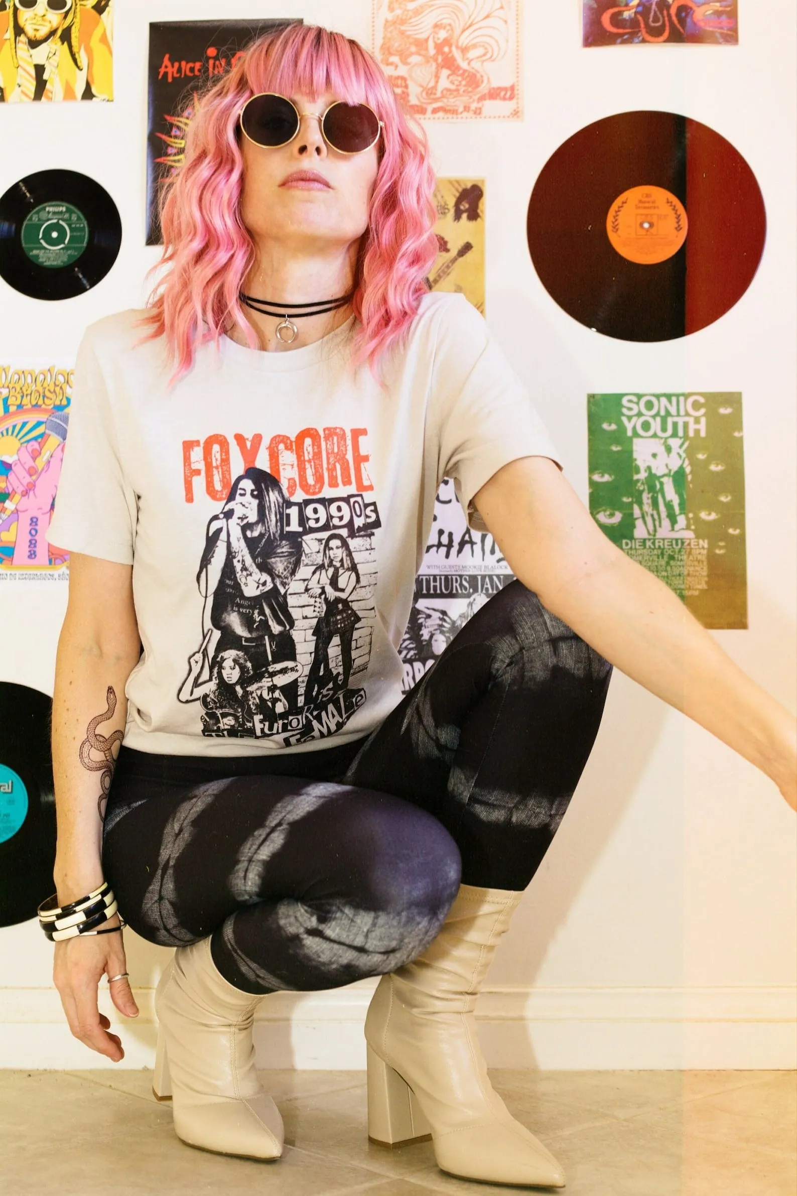 Foxcore Tee - Heather Dust