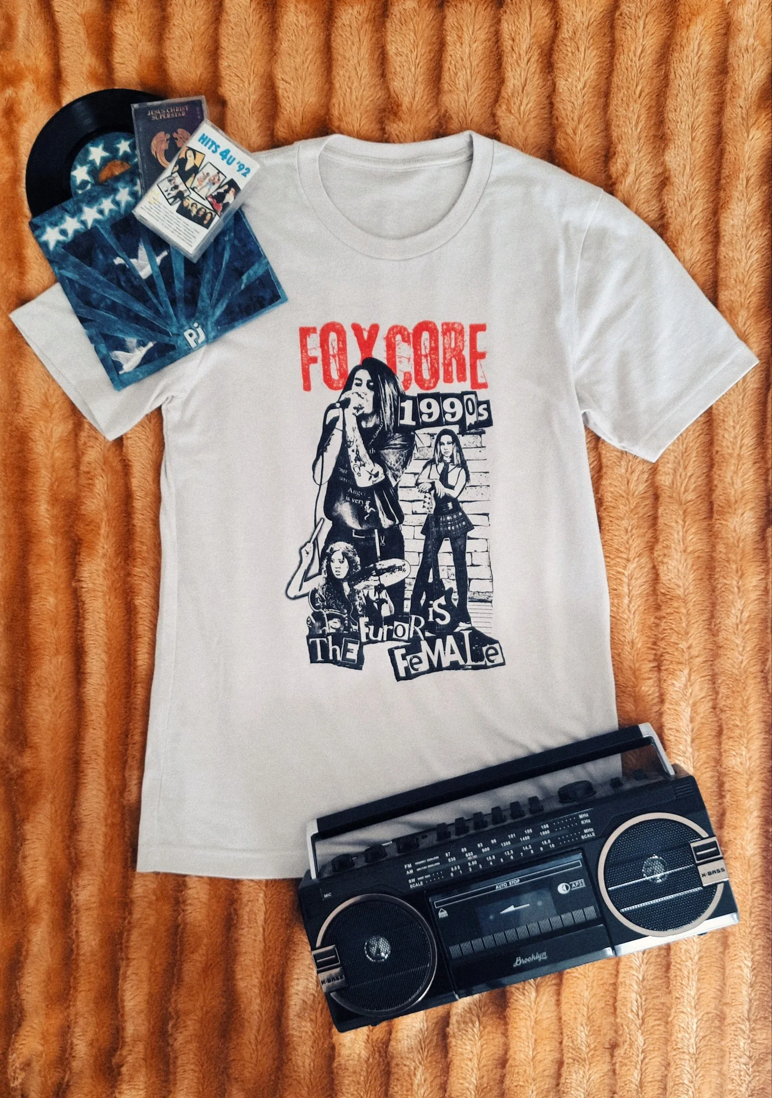 Foxcore Tee - Heather Dust