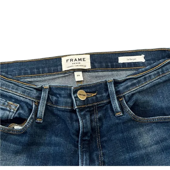 FRAME Denim Le Garçon Skinny Boyfriend Jeans | Westfield Wash | Size 25