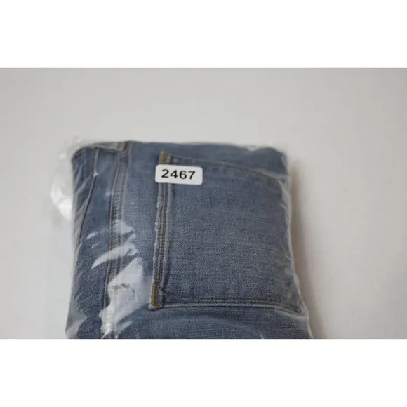Frame Denim Womens Le Debs High Ripped Straight Jeans Size 27 Distressed Denim