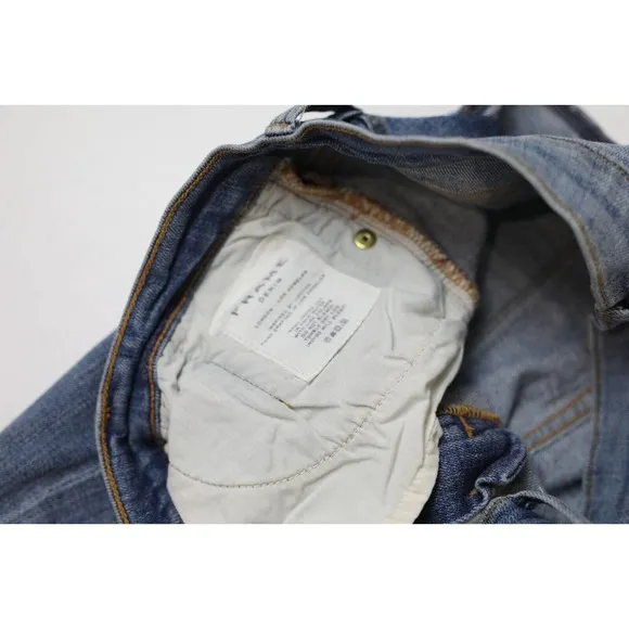 Frame Denim Womens Le Debs High Ripped Straight Jeans Size 27 Distressed Denim