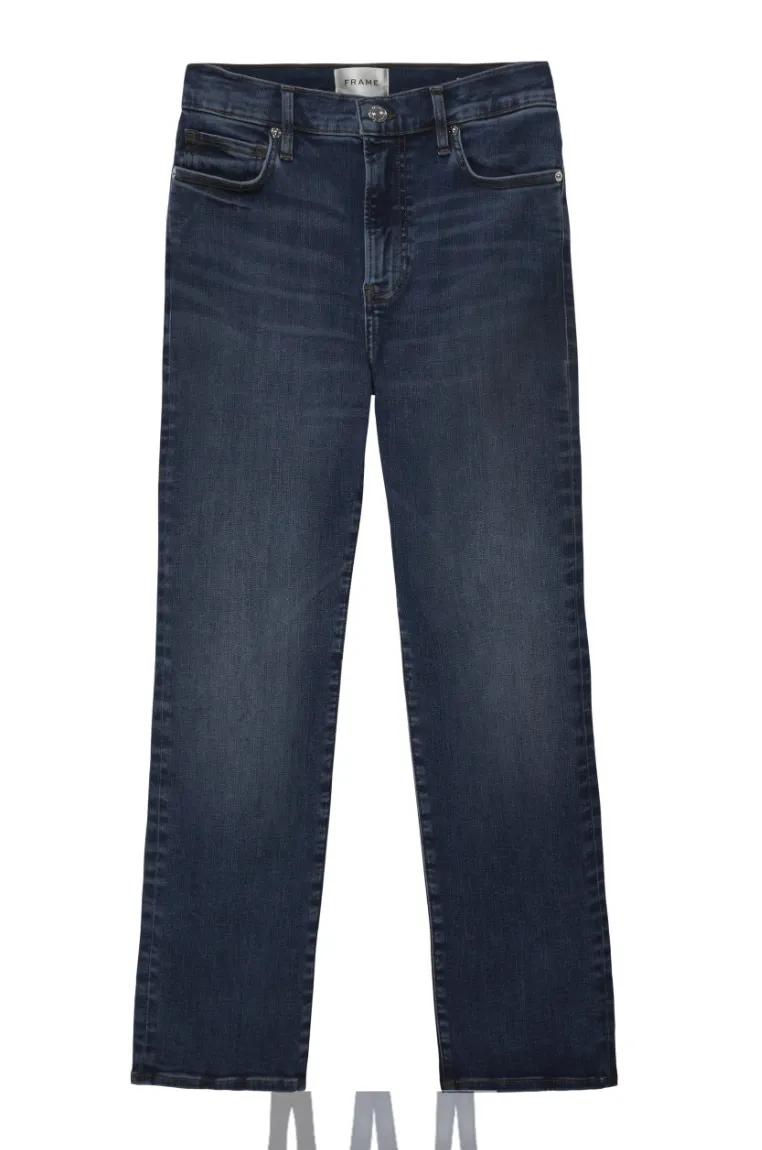 FRAME Le High Straight in Skywalk Jeans