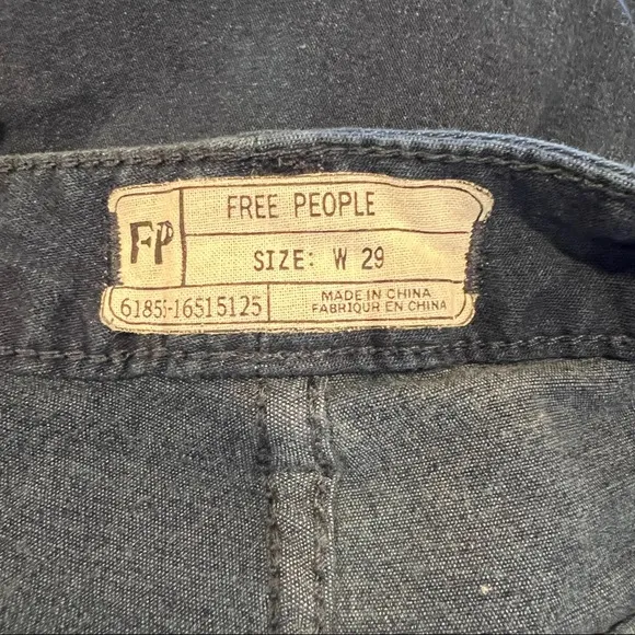 Free People Wide Leg Jeans in Midnight (29)
