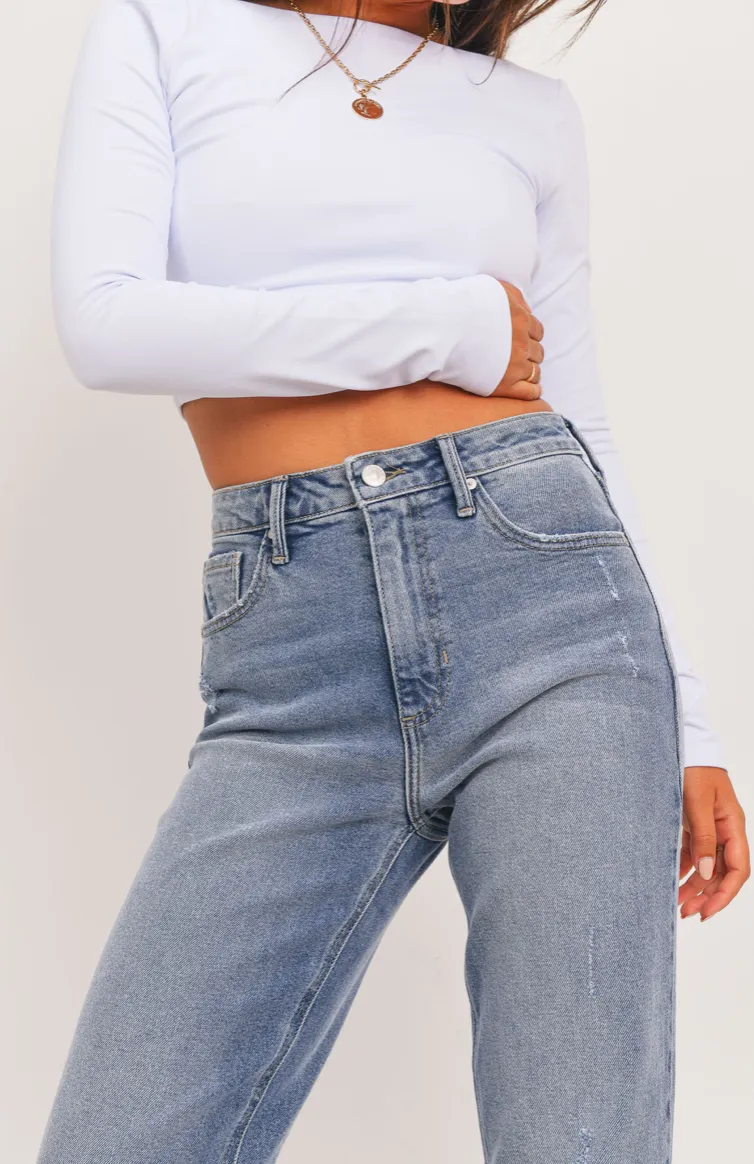 Full Length Straight Leg Jeans