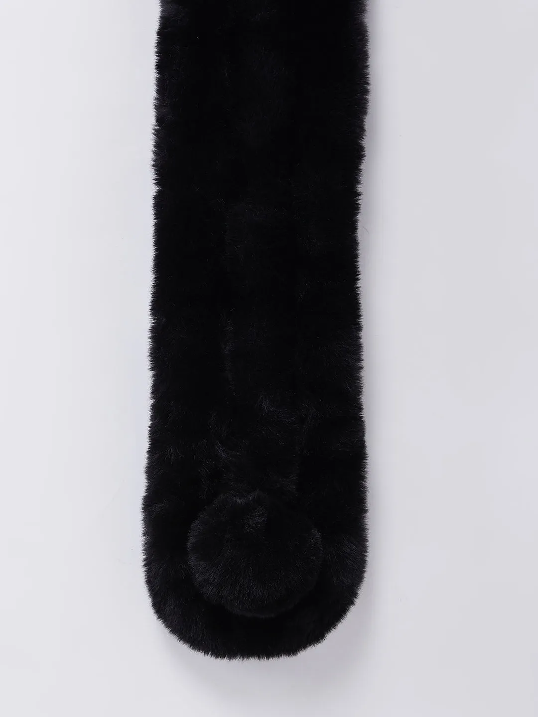 Fur Scarf - Black