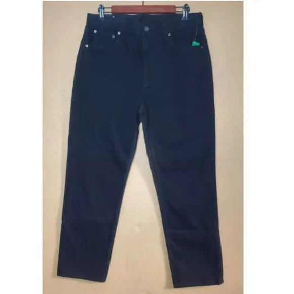 GAP 90's High Rise Cheeky Straight Leg Black Jeans Size 29/8 #728787 RT$80